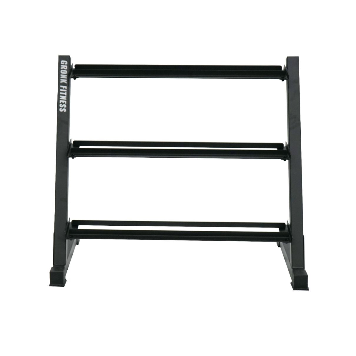 Gronk Fitness 3-Tier Dumbbell Rack front view