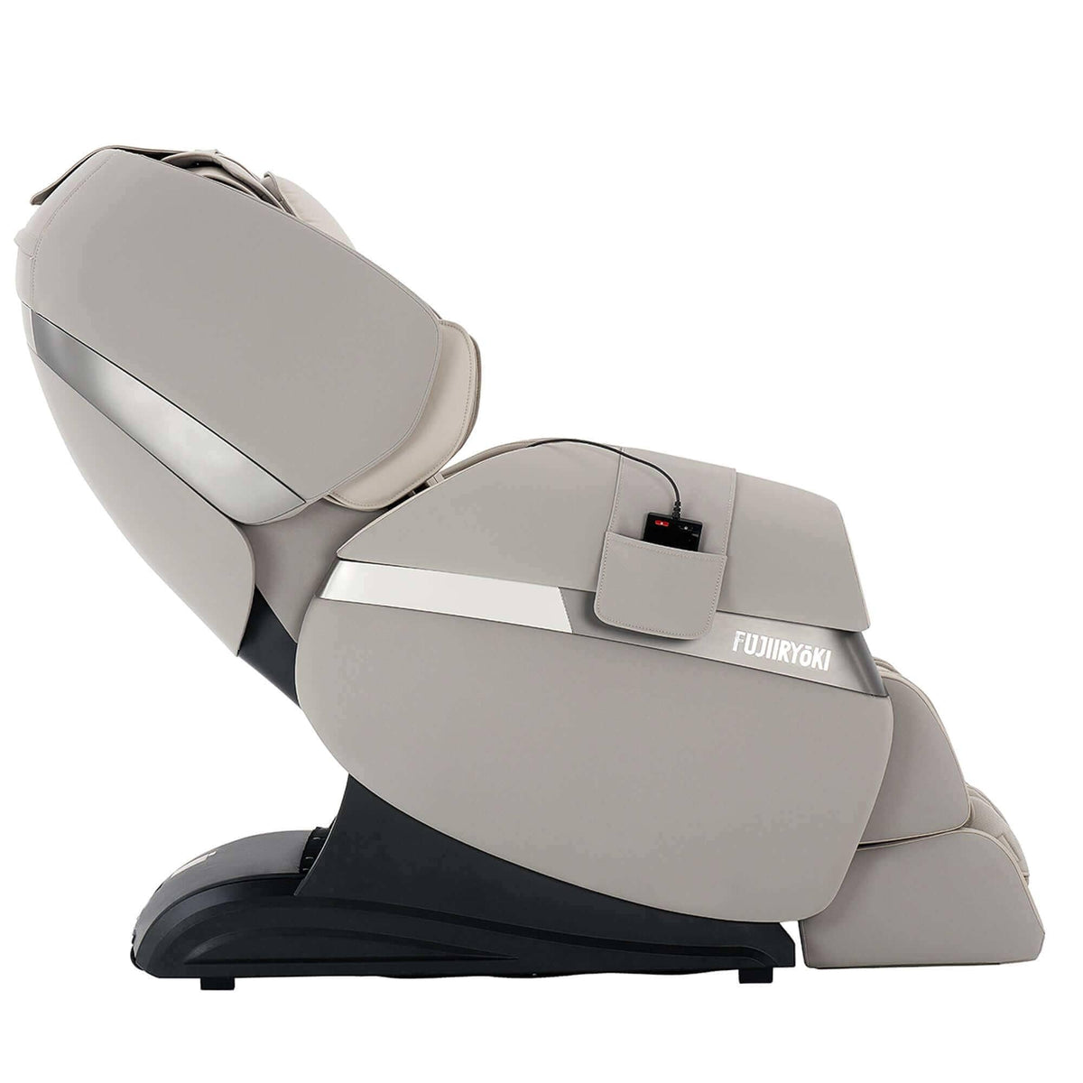 Calm Plus MR6000 Massage Chair reclined side view in beige