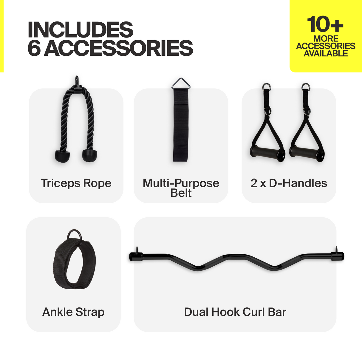 Inspire Centr SF6 Trainer accessory set overview