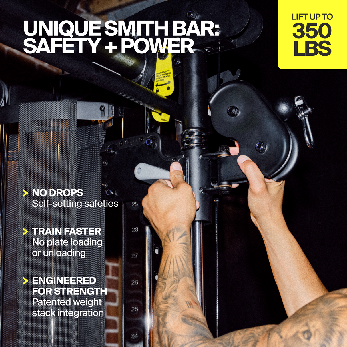 Inspire Centr SF6 Smith Trainer in-use with text overlay
