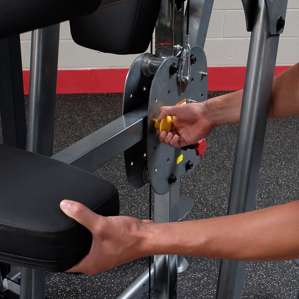 Body Solid FCD-STK Pro Select Weight Assist Chin-Up Dip Body Solid Selectorized, single stack, assembly required DSCF7964__28280.1735662094_e5eba07e-234a-49ae-b811-2bf8c76c1a57