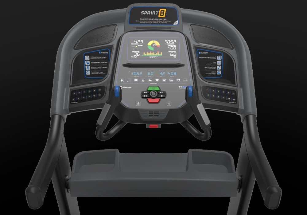 Horizon 7.8 AT Treadmill console close-up