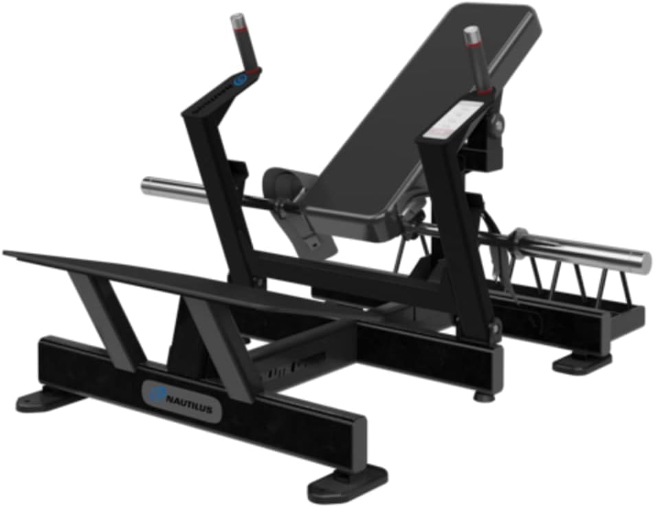 Nautilus Glute Drive side view with padded bench