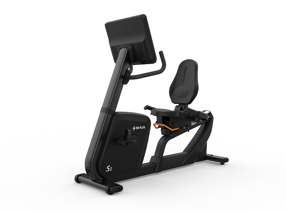 Shua B9100R Recumbent Bike, Touch, studio render 2 of 4