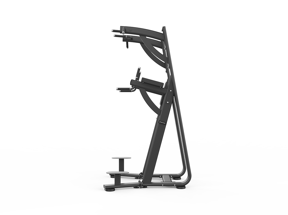 Shua G6388 Chin/Dip/Leg Raise chin dip leg raise station, studio render 2 of 2