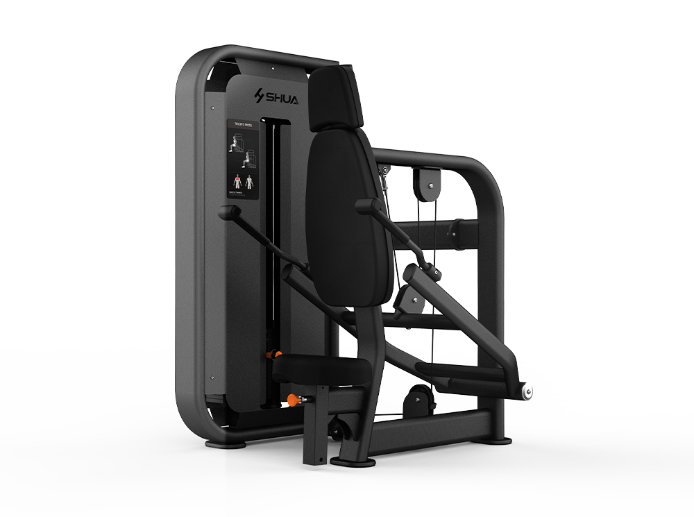 Shua G6808 Triceps Press selectorized machine, studio render 1 of 2