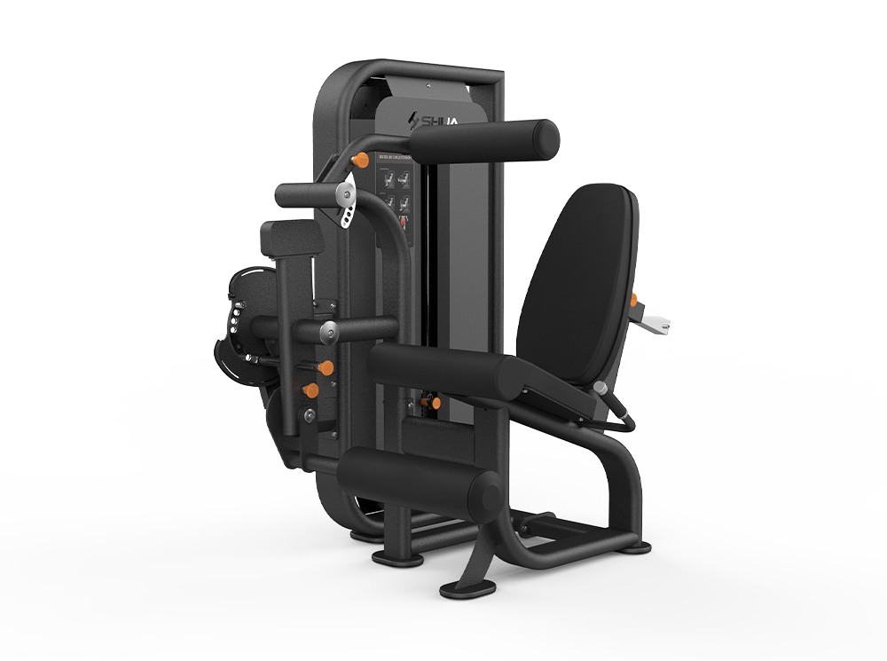 Shua G6823 Leg Curl/Extension selectorized machine, studio render 2 of 4