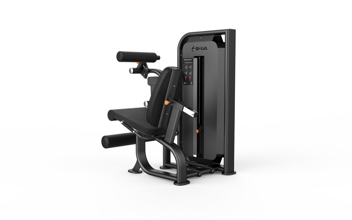 Shua G6823 Leg Curl/Extension selectorized machine, studio render 3 of 4