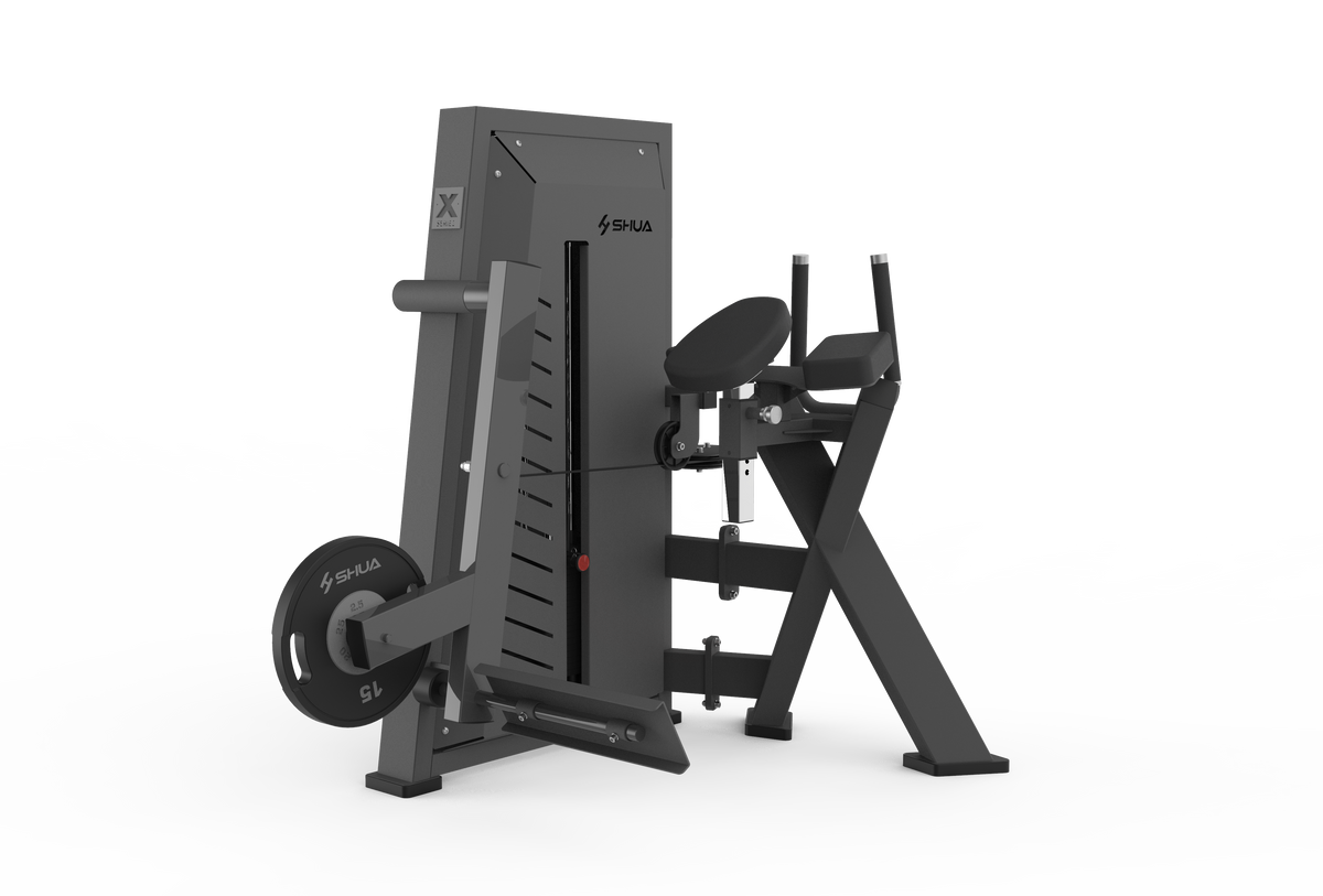 Shua G7710 Hybrid Rear Kick selectorized machine, studio render 2 of 2