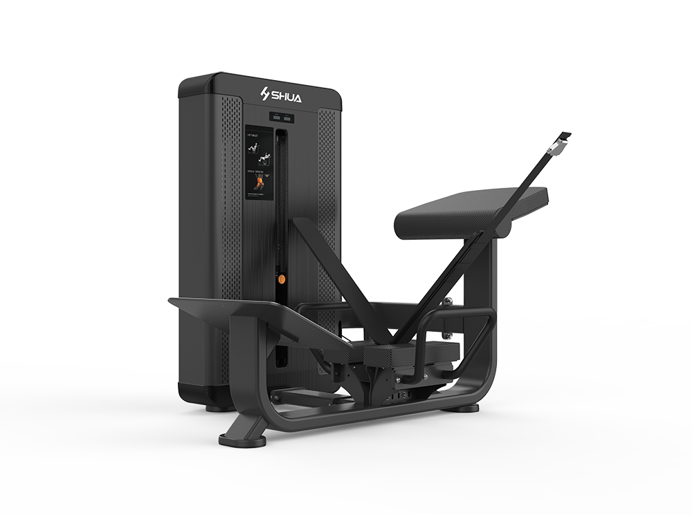 Shua G8809 Hip Thrust selectorized machine, studio render 1 of 5