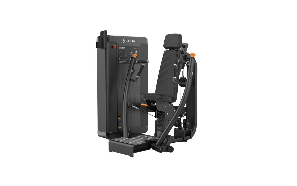 Shua G9801 Smart Chest Press selectorized machine, studio render 1 of 4