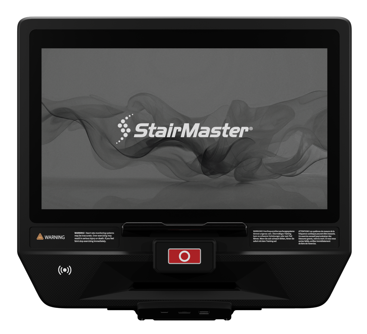 Star Trac Apex 16-inch touch console — front view