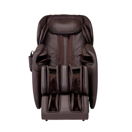 Hisho MR3000 Massage Chair front view in brown leather