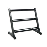 Gronk Fitness 3-Tier Dumbbell Rack angled view