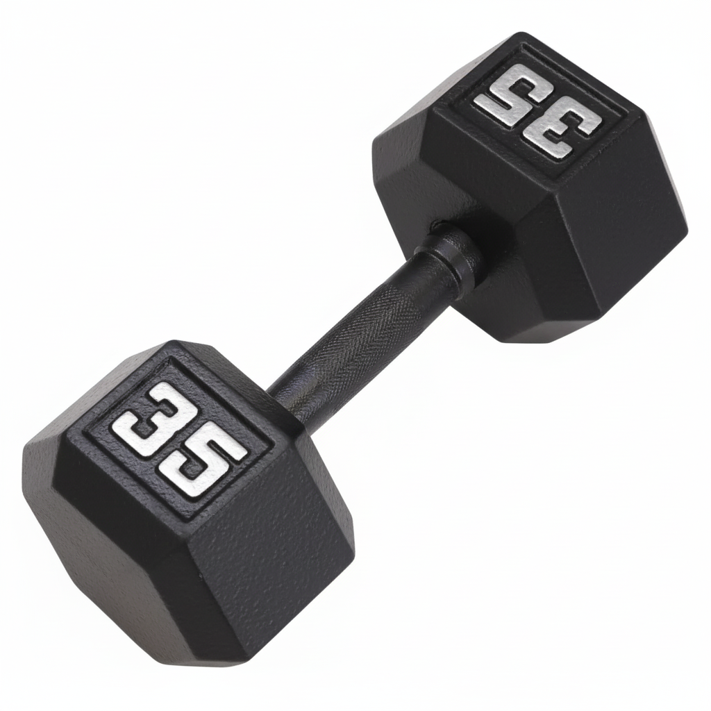 Gronk Cast Hex Dumbbell - Black 35 lb G&G Fitness Equipment Variant(s) - LBWeight 35