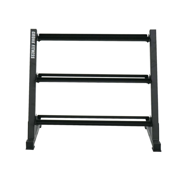 Gronk Fitness 3-Tier Dumbbell Rack front view