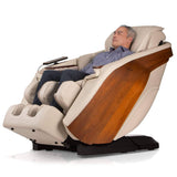 D.Core Stratus-JP Massage Chair in use with wood panel