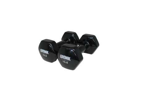 Gronk Fitness Vinyl Hex Dumbbells