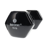 Elivate Body Sport Vinyl Dumbbells Elivate Variant(s) - LBWeight BDSVDB15_61dc494e-a566-4dba-8321-7323939df7da