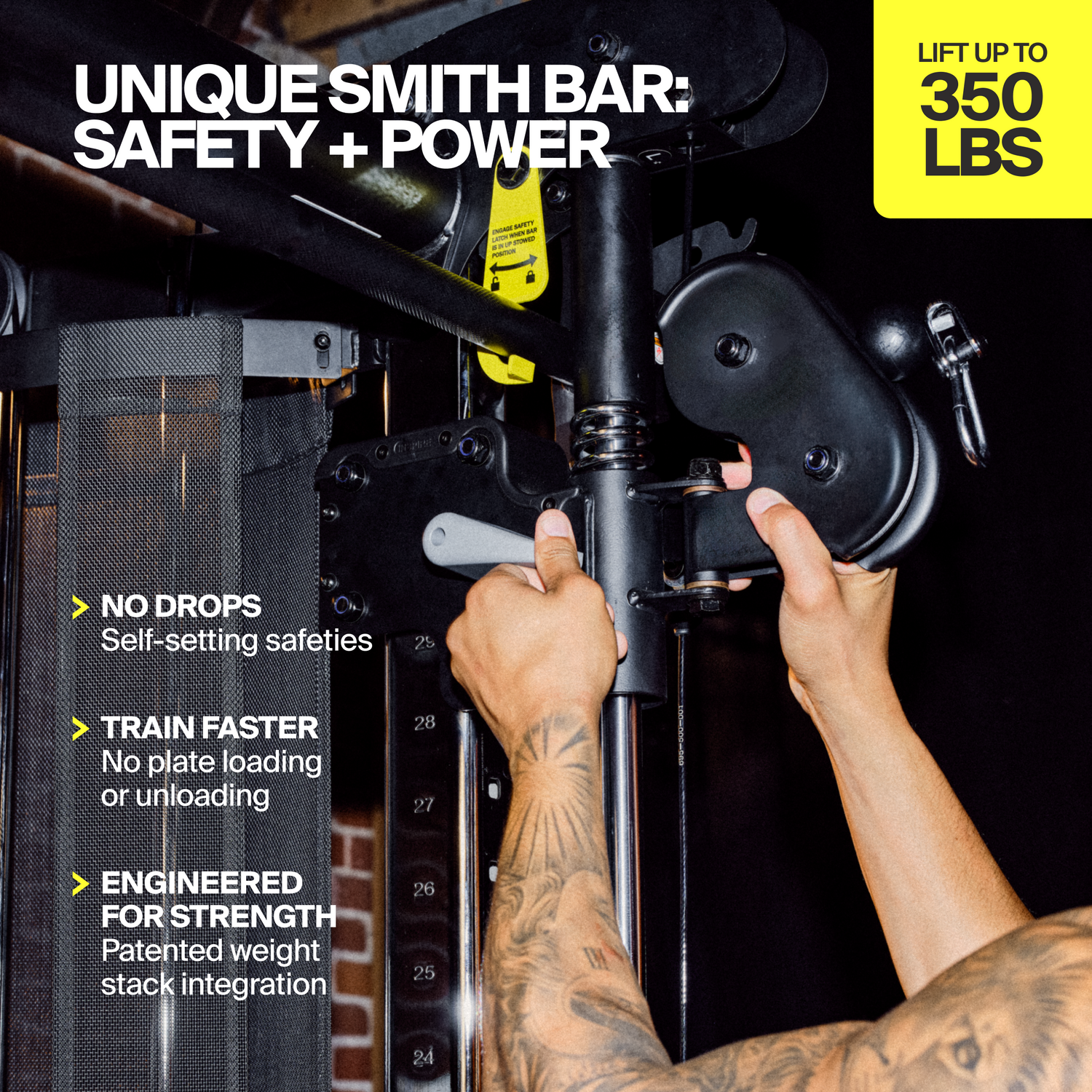 Inspire Centr SF6 Smith Trainer in-use with text overlay