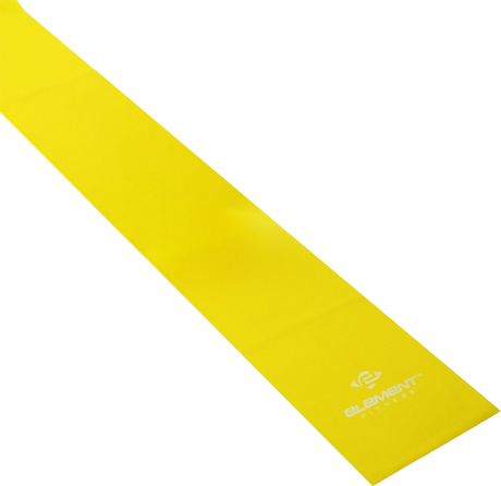 4IN PREMIUM RESISTANCE BANDS LEVEL 1-YELLOW Element Fitness Bands and tubing ELEMENT-ResistanceTapeBand-Yellow