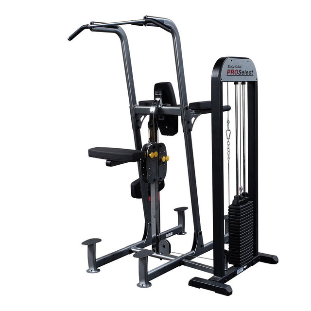 Body Solid FCD-STK Pro Select Weight Assist Chin-Up Dip Body Solid Selectorized, single stack, assembly required FCD-STK-DSCF7911-Cutout_newlogo_V2__93610.1735662094_4b1c12e7-8eb3-4222-ba10-04b8f64171f4