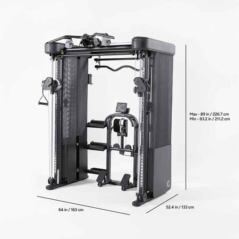 Inspire Series FT2 PRO Smith Functional Trainer Inspire Home Gym, labor intensive installation FT2-PRO_DIMENSIONS_1200x1200_1_1_itytwp_951824e5-aa4d-4cbc-a91e-03bfcae8b790