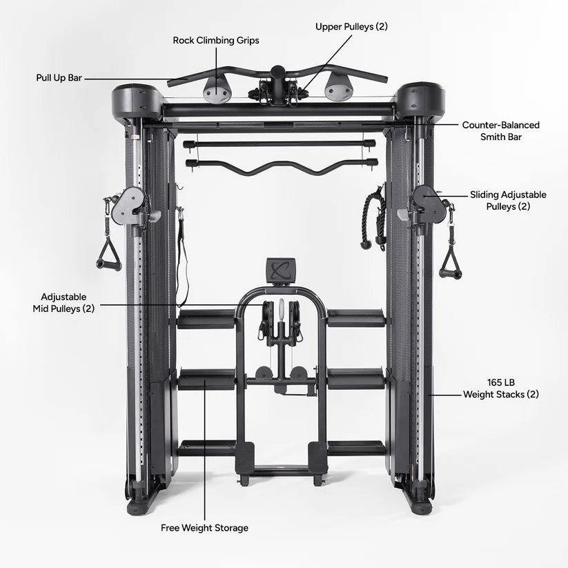 Inspire Series FT2 PRO Smith Functional Trainer Inspire Home Gym, labor intensive installation FT2-PRO_FEATURES_1200x1200_1_hkl6na_c8292b3c-f2c1-43bb-81ea-3647c4bb36cf