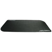Life Fitness black equipment mat angled view