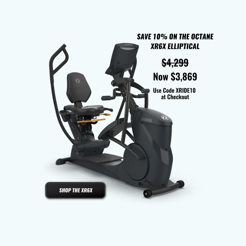 Octane XRide recumbent elliptical with 10% savings using discount code XRIDE10