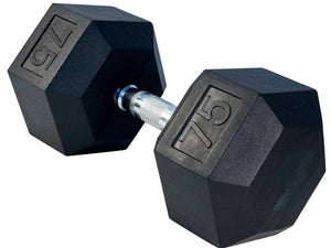 Hex Rubber Dumbbells