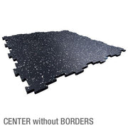 Rec Surfaces black speckled center tile angled view