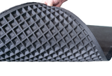 GUARDIAN SHOK-LOK 2 X 2 BEVELED BORDER 18MM BLACK Gronk Fitness Products Rubber flooring, turf, large non-padded interlocking mats and flooring dsc02854