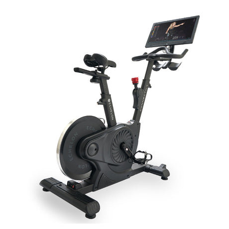 Echelon EX-7s bike side view with touchscreen display