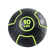 Element Fitness black medicine ball with green accents