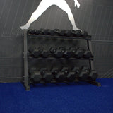 Gronk Fitness 3-Tier Dumbbell Storage Rack Gronk Fitness Products Dumbell racks, power block stand, plate and bar storage, kettlebell racks, ball racks gronkfitness_3-tier-dumbbell-storage-rack_view-6_db8bacb4-7101-4d9c-8c3d-2ba5b7c58913
