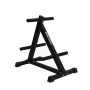 Gronk Fitness black A-frame weight tree side view