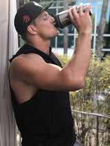 Ice Shaker w/ G&G Logo and Black Bands, 26oz G&G Fitness Equipment Miscellaneous, specialized equipment mats, ice shaker, wipes, lube-n-walk, chalk gronkfitness_g-g-26oz-black-ice-shaker-black-bands-w-g-g-logo_view-2
