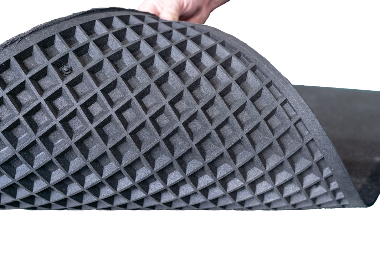 Guardian Shok-Lok 2' x 2' Beveled Corner Rubber Tile Guardian Equipment Mats, large non-padded interlocking mats guardian_shoklok_installed_1_001305fe-8a68-4b38-a83d-99c18fe743f5