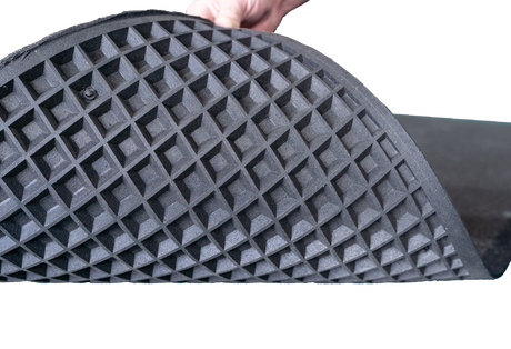 Guardian Shok-Lok 2' x 2' Beveled Corner Rubber Tile - Final Stock Guardian Mats; padded exercise and aerobic mats guardian_shoklok_installed_1_74690b5a-3925-441e-9e14-245eef597024
