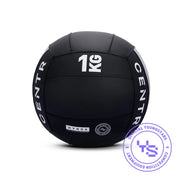 Centr HYROX black wall ball with 1 KG marking