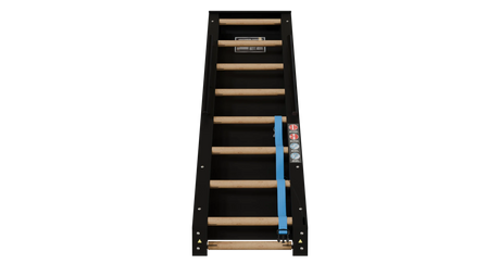 Jacobs Ladder 2 front view with wooden rungs