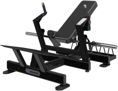 Nautilus Glute Drive side view with padded bench