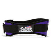 Schiek Lifting Belt in purple with logo front view