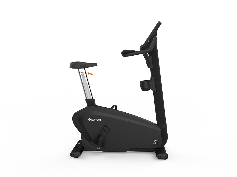 Shua B9100U Upright Bike, studio render 3 of 4