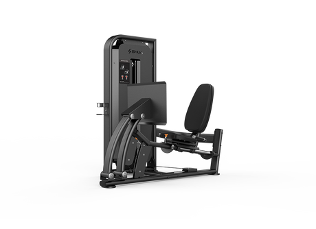 Shua G6809 Seated Leg Press selectorized machine, studio render 1 of 4