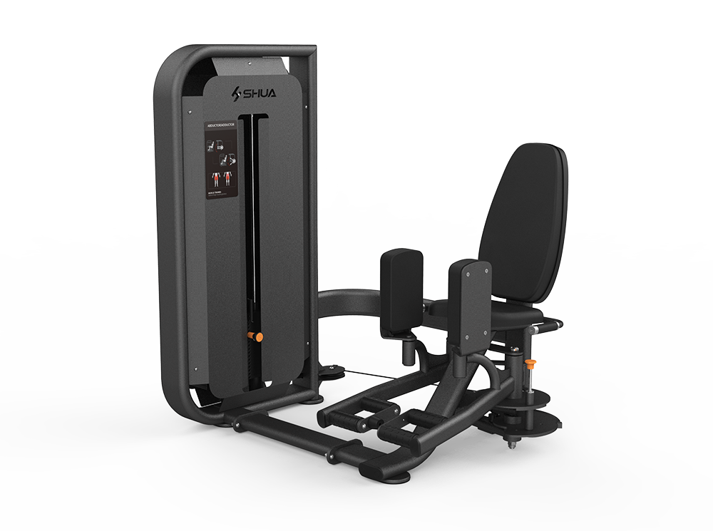 Shua G6819 Abductor/Adductor selectorized machine, studio render 1 of 2