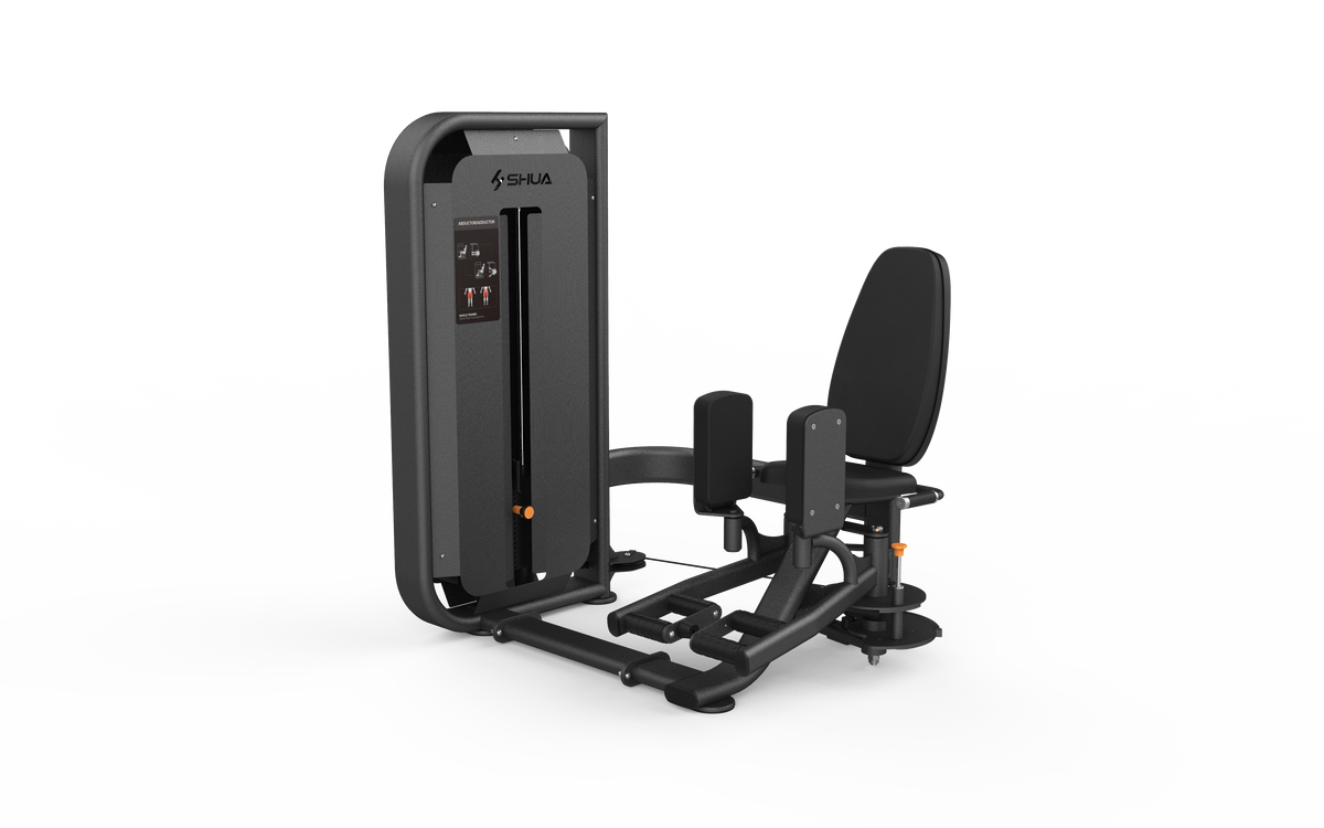 Shua G6819 Abductor/Adductor selectorized machine, studio render 2 of 2
