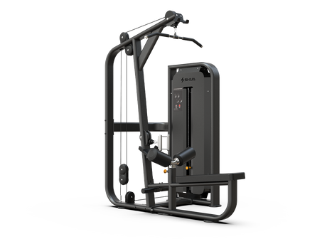 Shua G6892 Lat Pulldown/Row selectorized machine, studio render 1 of 4