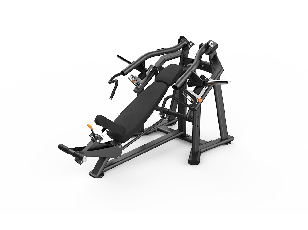 Shua G6917 Iso Incline Bench Press plate loaded machine, studio render 1 of 4
